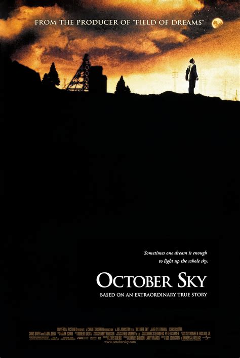 's autobiography provided the basis for this drama about a teenager coming of age at the dawn of the space race. . October sky imdb